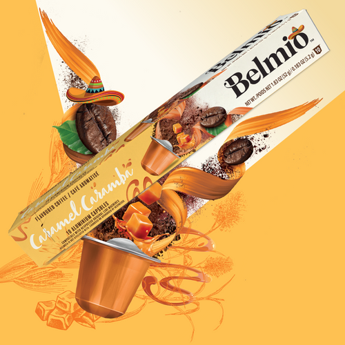 Belmio Caramel Caramba 10бр Nespresso съвместими капсули с вкус на Карамел