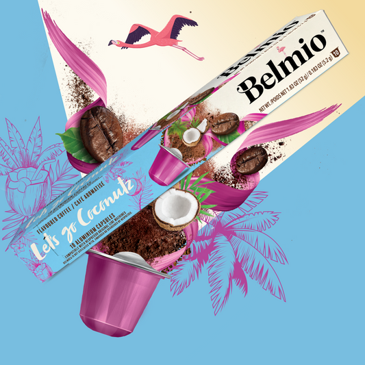 Belmio Let's go Coconutz 10бр Nespresso съвместими капсули с вкус на Кокос
