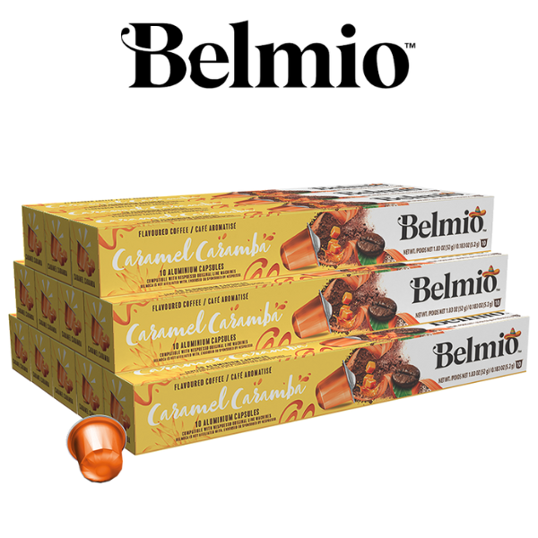 Belmio Caramel Caramba 120 бр Nespresso съвместими капсули с вкус на Карамел