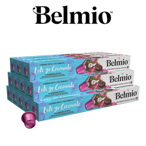 Belmio Let's go Coconutz 120 бр Nespresso съвместими капсули с вкус на Кокос