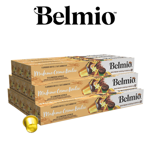 Belmio Madame Créme Brulée 120 бр Nespresso съвместими капсули с вкус на Крем Брюле