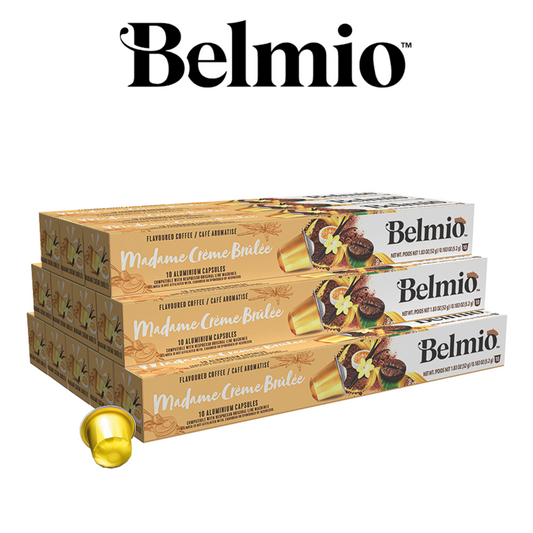 Belmio Madame Créme Brulée 120 бр Nespresso съвместими капсули с вкус на Крем Брюле
