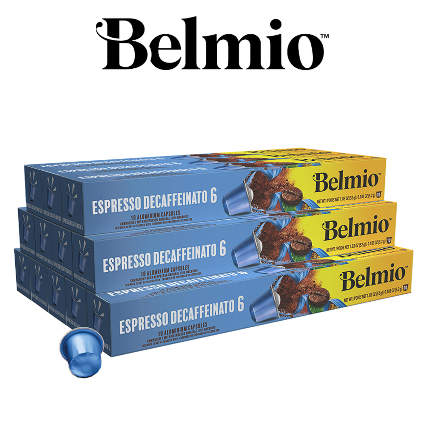 Belmio Espresso Decaffeinato 120 бр Nespresso съвместими капсули